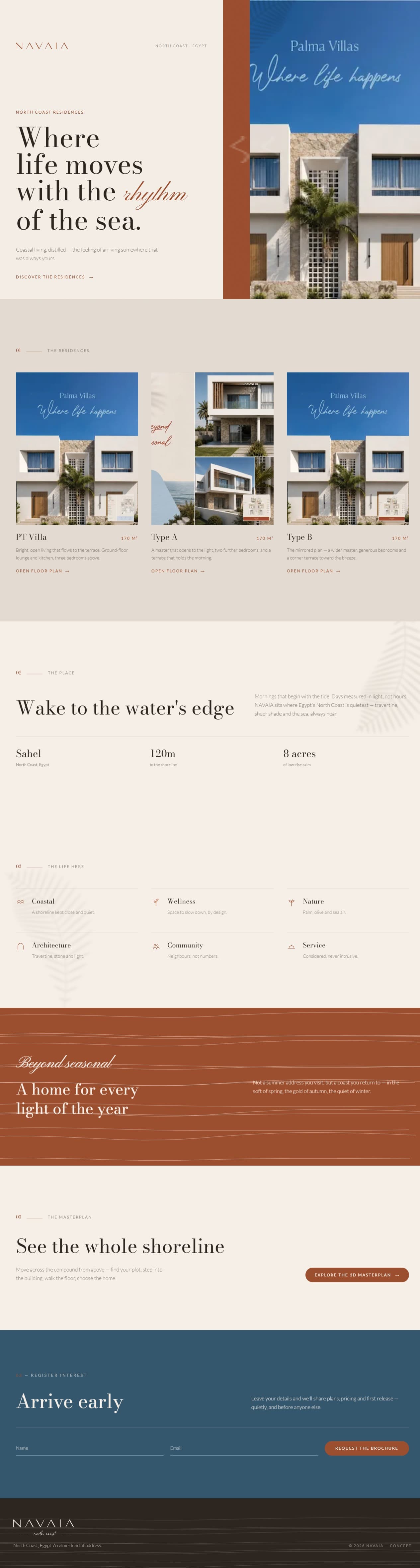 Preview of The Editorial homepage layout
