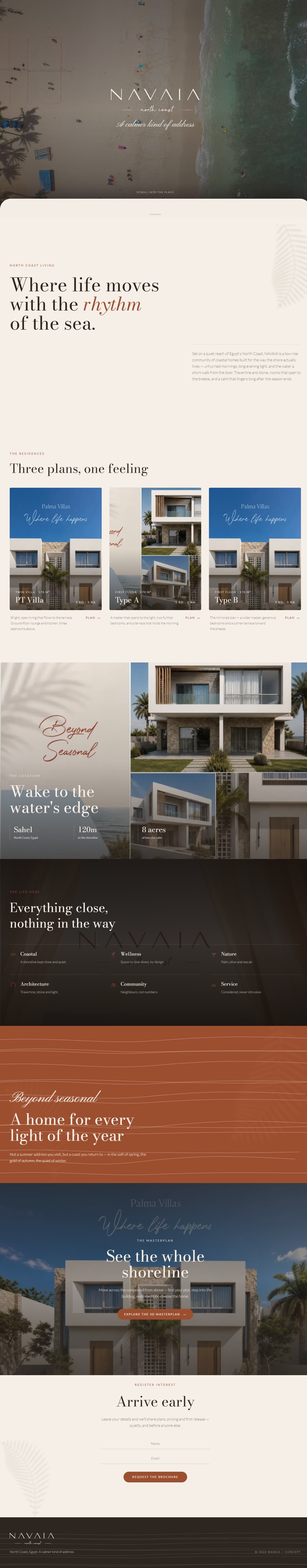 Preview of The Film homepage layout
