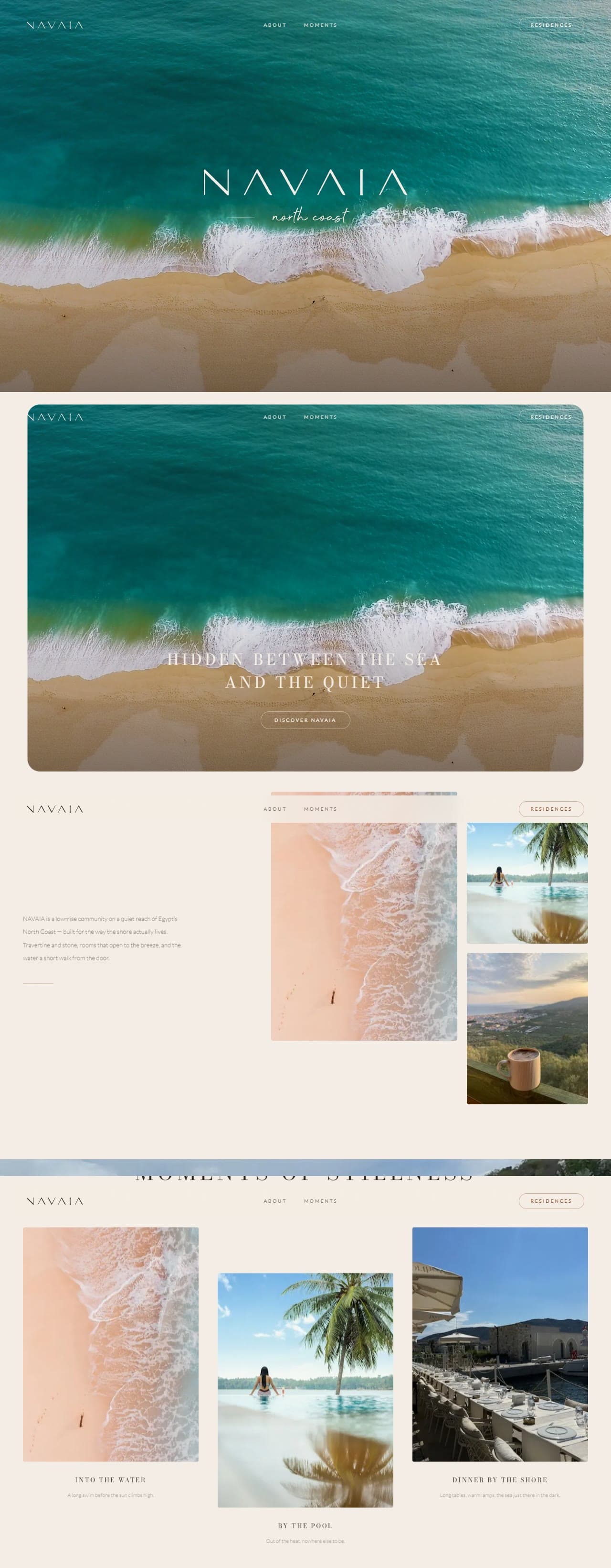 Preview of The Frame homepage layout