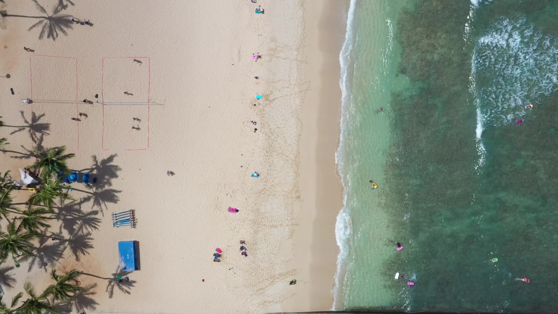 Aerial of the coast at NAVAIA